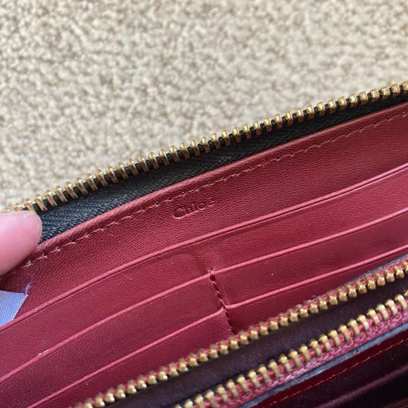 Chloe leather wallet on chain mini shoulder bag black gold - Picture 13 of 14